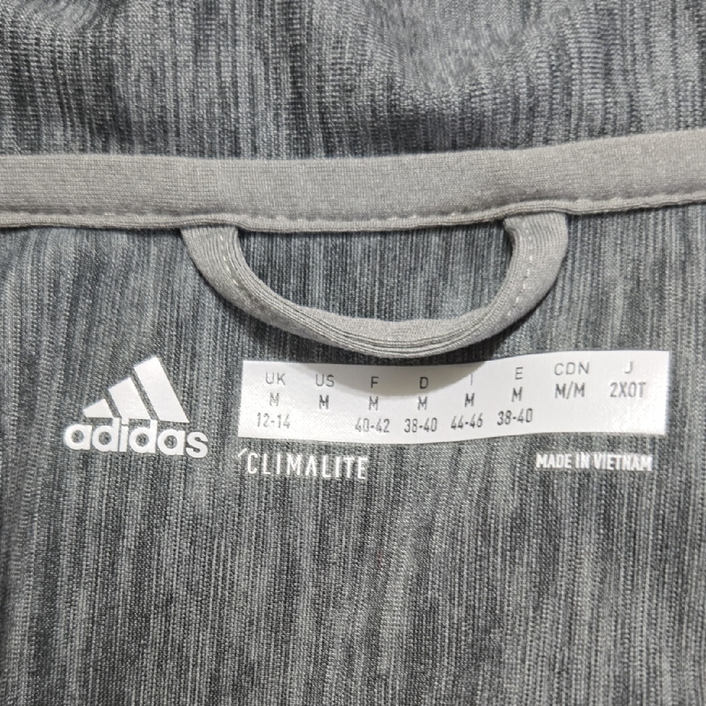 Adidas Climalite Pullover Women's Gray Heather 1/4 Zip Top Sz M - Picture 7 of 11
